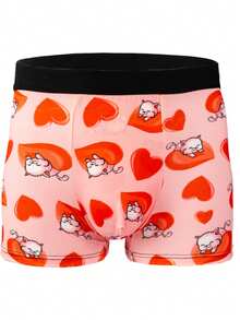 10pcs Men's Fashion Printed Briefs, Graffiti Design Comfortable Stretchy Boxer Briefs, Sports Shorts, Novelty Men's Underwear, Cycling Shorts - Multicolor - View 4