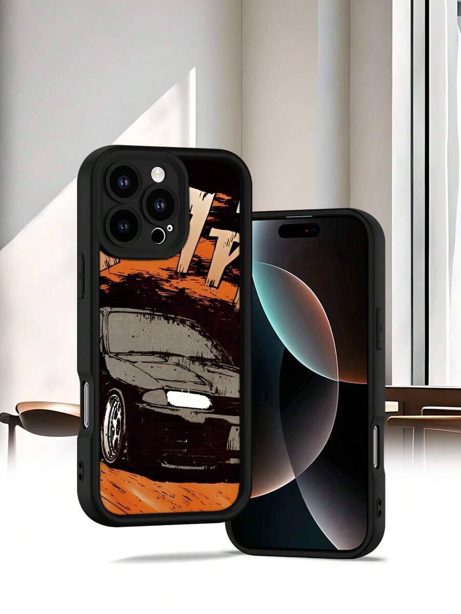 Selected SimplicityCar Art Phone Case-High end | Elegant | Yellow resistant and wear-resistant | Scratch resistant and drop resistant | Wholesale of phone cases - UV printing for  17/16/ - Negro - Ver 1