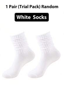 4双装女士秋冬宽松针织袜,Delamerican品牌(米色、杏色、卡其色、棕色),柔软舒适,保暖透气,时尚百搭,是远足、返校、万圣节和圣诞节的完美礼物,舒适保暖。 - 彩色 - 查看 9