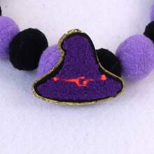 Pet Halloween Felt Ball Collar, Cat Dog Halloween Scarf Pumpkin Pet Outfit Decoration