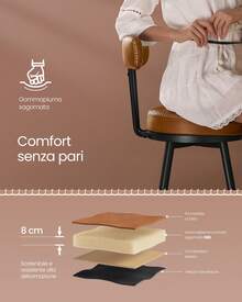 Kitchen Chairs - Maroon - View 4