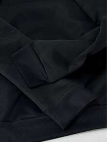 2026 Valentine Outfits For Women Pink Ballet Shoes Pattern Fleece-Lined Thickened Pullover Sweatshirt - Comfortable Casual Round Neck Long Sleeve, Suitable For All Seasons, Machine Washable, Ballet Decoration, Daily Comfort, Durable Soft Fabric, Fashionable Homewear, Thickened Printed Hoodie Loose And Comfortable Valentine's Day - 黑色 - 查看 3