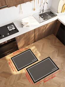 A Rectangular Floor Mat With A Modern Minimalist Style, Composed Of Lines And Solid Color Blocks. It Boasts A Simple And Sleek Design, Along With Quick Water Absorption And Fast Drying Capabilities. Moreover, It Is Non-Slip, Wear-Resistant, Durable, And Easy To Care For. Suitable For Entryways, Balconies, Bathrooms, Kitchens, And Patios, It Is Available In A Variety Of Styles.