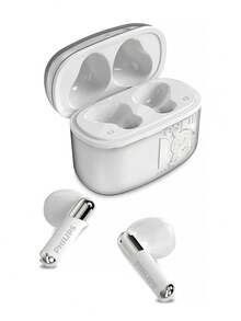 PHILIPS TAT1168 Adaptive Noise Cancelling True Wireless Earbuds Bluetooth 5.3 Headphones 24H Playtime Fast Charging IPX4 Sweatproof Super Lightweight Comfort Fit For Running Workout Sport Office - White - View 2