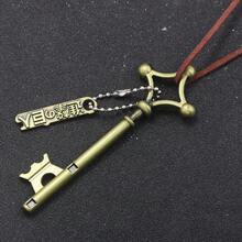 1pc Unisex Jewelry Anime Keychain Model Metal Accessory Eren Basement Key Pendant Necklace Cosplay Prop Fan Collection Gift - Multicolor - View 8