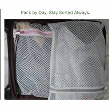 Mesh Laundry Bags Delicates U2013 3 - Pack 12u2033*16u2033 With Color - Coded Zippers U2013 Honeycomb Mesh, Locking Zipper, Washer Dryer  Bras, Socks, Travel Clothes