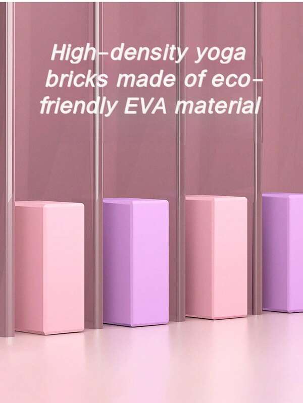 2 Packs High-Density Solid-Color EVA Yoga Tiles, Specialized Auxiliary Tiles For Yoga, Fitness, And Dance Practice.