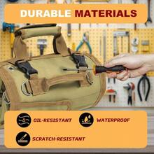 Roll Bag, Roll Bag Bag Portable Foldable Rollup With Rollable Carrying Toolbag, Dad Khaki - 卡其色 - 查看 6