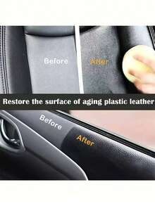 KineShineX Keo sửa chữa vết xước ô tô đa năng, sửa chữa nội thất và lốp xe, ngăn ngừa phai màu, keo bảo dưỡng ô tô, ngăn ngừa đổi màu thân xe, keo tạo màu lốp, giúp xe của bạn trông như mới, vật tư thiết yếu cho đại lý ô tô, sơn sửa chữa vết xước ô tô. Giao hàng ngẫu nhiên độ dày miếng bọt biển. - Nhiều màu - Xem 6