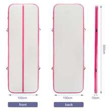Supernic Air Floor Mat 10ft Tumbling Mat Inflatable Gymnastics Mat Thick With Pump For Youth/Adults - Pink with Pump - View 5