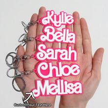 Unique Double Layer Personalized Acrylic Keychain - Custom Name Tag With DIY Alphabet, Perfect Back-To-School Accessory For Students