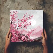 24/36 peças 5,9*5,9 polegadas bloco de papel para scrapbook com pintura de paisagem em flor de ameixa, papel criativo de alta qualidade para scrapbooking de um lado, para scrapbooking faça você mesmo, criação de cartões, diário e artesanato - Multicolorido - Ver 11
