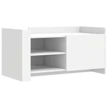Coffee Table White 100x50x50 Cm Engineered Wood - 白色 - 查看 3