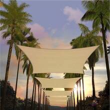 矩形遮阳帆,防水,98%紫外线防护,方形/三角形遮阳篷,适用于庭院、花园、游泳池、户外露营 - 彩色 - 查看 10