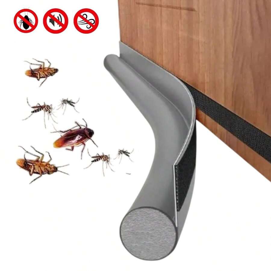 Vmingo Tira Guardapolvo Puerta Impermeable Adhesivo Burlete Aislar.