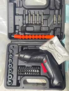 1 قطعة [طقم مثقاب لاسلكي صغير] بطارية ليثيوم قابلة للشحن عبر USB، مثقاب صغير محمول لاسلكي، مفك كهربائي لاسلكي، طقم أدوات كهربائية للإصلاحات المنزلية