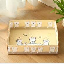 1 件一次性可折叠半开放式猫砂盆，方便猫咪在户外、车内使用，便携式和一次性设计，适合懒散的宠物主人，防漏猫砂盆，适合带宠物旅行