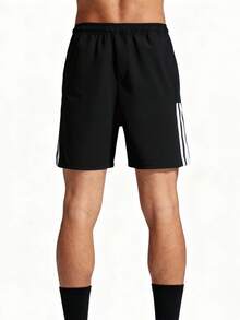 Adidas Pantaloni scurți țesuți ușori și respirabili pentru bărbați, la modă minimalistă, pantaloni casual de alergare cu 3 dungi, FI LIB WVSH IN6510