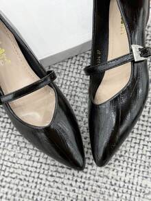 Sandalias planas de mujer con decoración de strass y hebilla, estilo de resort de moda