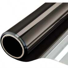 Window Film One Way Mirror Film Daytime Privacy Static NonAdhesive Decorative Heat Control Anti UV Window Tint For Home And Office Black Silver 6 Mil 17.7 Inch X 6.5 Feet