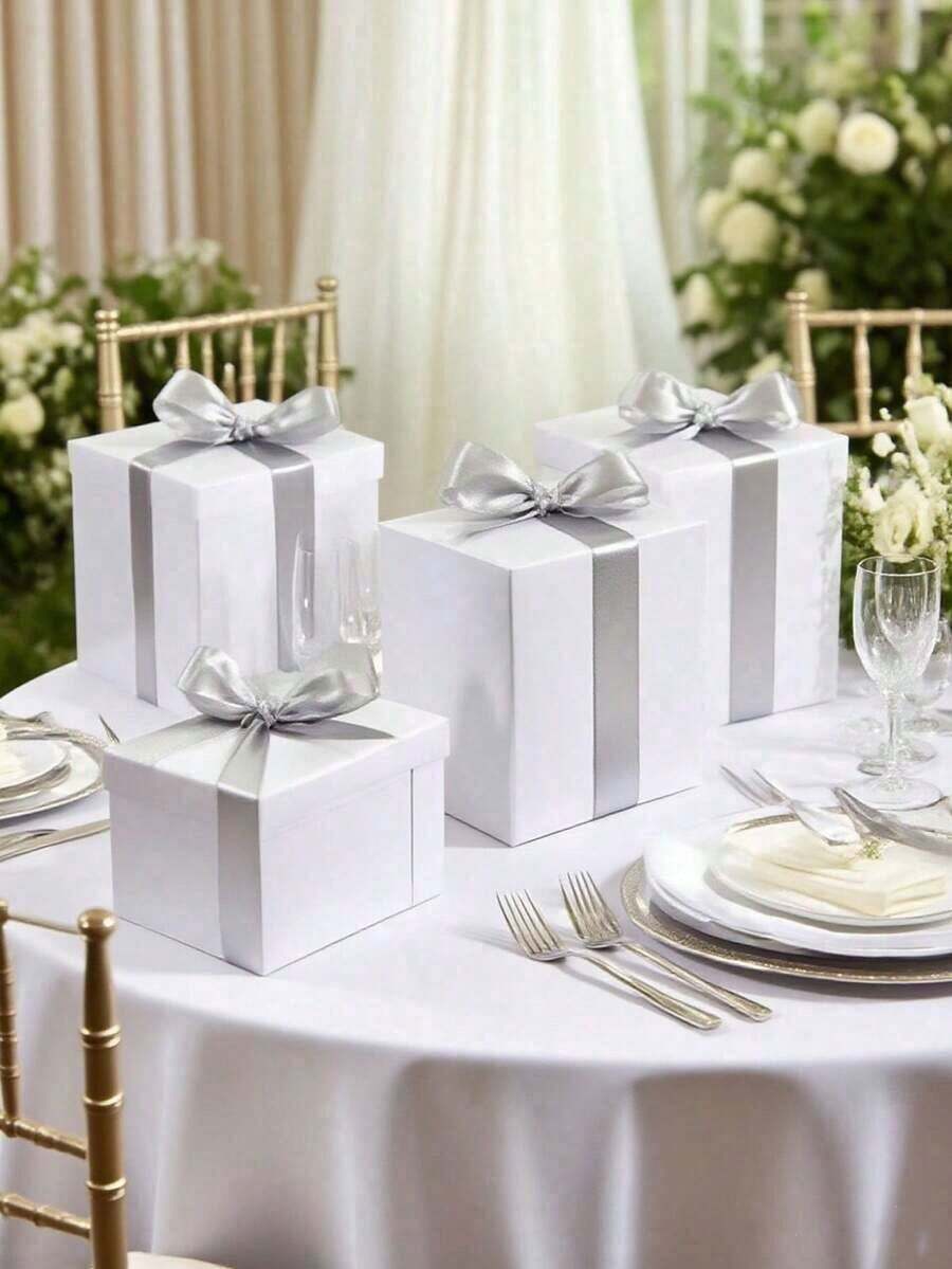 Dandan Back Toschool Large Gift Box , Black Gift Box For Gifts, Birthday Gift Box, Gift Box For Packaging, Valentine's Day, Mother's Day, Christmas, Anniversary-Proposal Gifts(White)