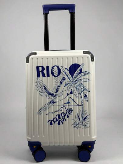 Mala Bordo Viagem Personalizada Infantil Adulto | Padrão Anac Cadeado TSA Rodas Giratória Usb