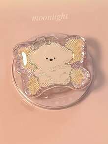 1 Gilded And Colorful Illustration Magnetic Phone Sliding Stand, Suitable For Magsafe Magnetic Stand, Personalized Cartoon Extendable Portable Phone Support Stand