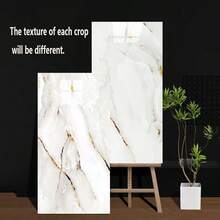 10/20/30pcs 3D Marble Effect Self-Adhesive Wall Tiles PVC Panels - Instant Peel And Stick Splash Guard For Kitchen And Bathroom - Waterproof And Easy To Clean Wall Stickers, Suitable For Living Room, Bedroom, Home Decoration, Imitation Marble Tile Stickers, Foam Wallpaper