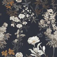 Floral Peel And Stick Wallpaper Vintage Floral Contact Paper 16.1inchx118.1inch Boho Flower Removable Wallpaper Dark Flower Self Adhesive Contact Paper Cabinets And Drawer Vinyl Roll - 16.1 英寸 x 118.1 英寸 - 查看 1