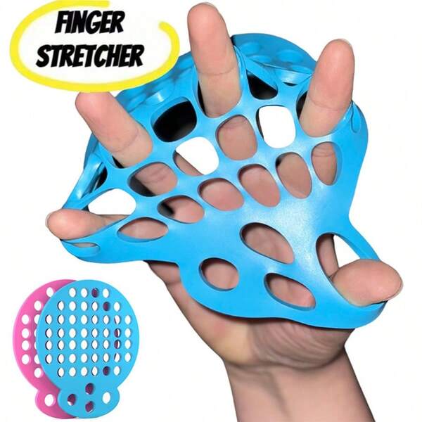 1pc/2pcs Finger Stretching Exerciser, Hand Exercise Grip Strength Net, High-Quality Silicone Resistance Band, Can Exercise Hand Grip Strength And Dexterity, Suitable For Hand Training And Finger Flexibility Recovery In Gyms, Homes, Offices, Schools, Suitable For Fitness Enthusiasts, Professional Finger Stretching Net For Guitarists