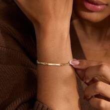 Custom Name Bar Bracelet, Engraved Name Bracelet, Minimalist Name Jewelry, Personalized Gift, Everyday Bracelet, Birthday Gift For Her - Multicolor 2 - View 3