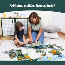 BONNYCO Puzzle Niños XXL 48 PCS Puzzle Piezas Grandes de Animales de la Selva |   Rompecabezas Gigante Infantil |   Regalos para Niños Niñas, Juguetes Educativos 2 3 4 5 6 7 8 Años, Cumpleaños Navidad - 1 - Ver 5