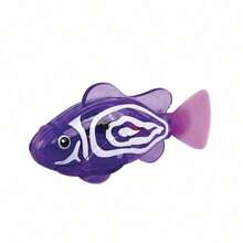 1/4 件儿童电子鱼夏季洗澡玩具宠物玩具游泳机器鱼带 LED 灯儿童水上游泳池浴缸玩具趣味礼物