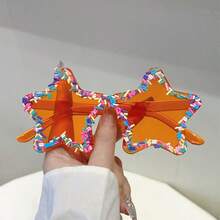 Cute Star Shaped Fashion Glasses With Sprinkles Women Stylish Beach Holiday Decor Shades Original Design Fashion Glasses