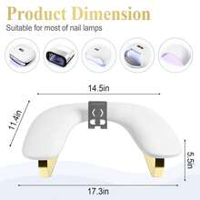 Ergonomic U-Shaped Nail Art Pillow With Phone Holder, Portable Manicure Stand & Wrist Support Pad – Comfortable Nail Polish Application Tool, Non-Slip Design, Stylish Beauty Accessory For Home & Travel