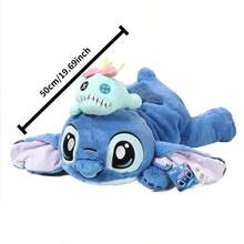 40CM. Genuine 53CM Kawaii Stitch Stuffed Toy Lying Position Stitch Plush Doll Throw Pillow Birthday Gift For Kids Or Girlfriend, The Perfect Decoration - The Perfect Gift. The Perfect Choice For Home Interior Decoration, Party Decoration, Birthday Gifts, And Various Festival Presents, Fashionable.