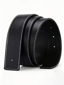 1 Pieza Cinturón ajustable de hombre con hebilla de aleación con letra. Este cinturón es una opción de alta gama cuidadosamente seleccionada para hombres, que combina el estilo empresarial y la moda. Es duradero, con una longitud de 120 cm, adecuado para uso diario y ocasiones de fiesta. Como cinturón de vaqueros, es un regalo ideal para novios, padres y amigos. - Multicolor - Ver 9