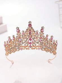 1 chiếc băng đô vương miện công chúa đính đá sang trọng cho bé gái - Nhiều màu - Xem 5