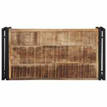 Coffee Table 80x40x35 Cm Solid Rough Wood Mango - Brown - View 5