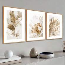Kit Quadros 50x70 Sala Com Moldura - Multicolorido - Visão 3