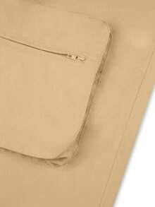 Pantalon cargo élégant et décontracté en kaki avec boutons et fermeture éclair, poches multiples, style Y2K. Convient pour la rue, l'aéroport, la scène, les fêtes, les clubs, les vacances, le bureau, la Fête des enseignants, le Nouvel An, le printemps/l'été/l'automne/l'hiver - Kaki - Voir 6