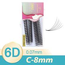 Lashes 6D To 8D C Curl Ultra Speed Pointy Base Promade Fans Eyelash Extensions Premade Fans 500 Fans Per Box - C - View 23