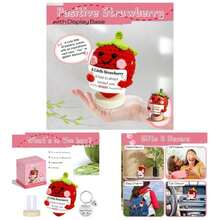 Positive Crochet Strawberry Gifts Women: Friend Mom Sister Her Birthday Handmade Strawberry Berry Awesome