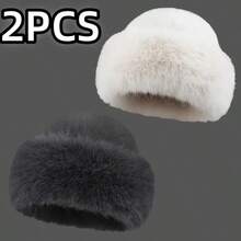 1/2pcs Women's Thickened Warm Hat For Autumn/Winter - Fashionable Appearance, Mongolian Style Thick Hat, Comfortable And Warm For Outdoor Activities In Cold Weather - Multicolor - View 17