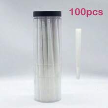 200/100/50/30 件天然预卷锥形卷烟纸 - 1- 1/4 卷纸超薄慢燃烟筒带尖头/管 - 喇叭管卷烟纸适用于节日/情人节礼物和吸烟配件、父亲节礼物