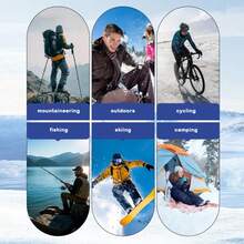 1条加厚保暖男士围巾 - 重型防风保暖颈套，透气涤纶针织面料，适合骑行、户外活动、滑雪、摩托车骑行 - 多功能设计：围巾/颈套/拉法帽三合一，冬季适用 - 彩色 - 查看 7