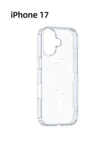 Rocoren Rocoren Magnetic Case Compatible With IPhone 17 Pro Max Plus, Magnetic Wireless Charging Phone Case Compatible With IPhone Lens Protection Impact Resistant Case, Transparent, PC+TPU