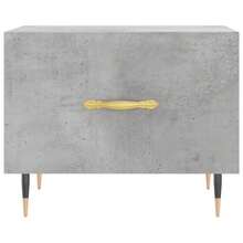 Coffee Table Concrete Grey 50x50x40 Cm Engineered Wood - Grey - View 6