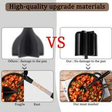 1pc Meat Chopper, Meat Shredder, Heat Resistant Pulverizer Suitable For Hamburger Meat Ground Beef Smasher Shredder Top-Quality Meat Masher Grinder For Crafting Burgers, Beef, Turkey, And More