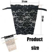 Elegant Floral Anti-Glare Chest Pads - Fashionable & Comfortable Bra Enhancer, Women's Lace Knit Padded, Back To School, Wedding - Multicolor - View 5
